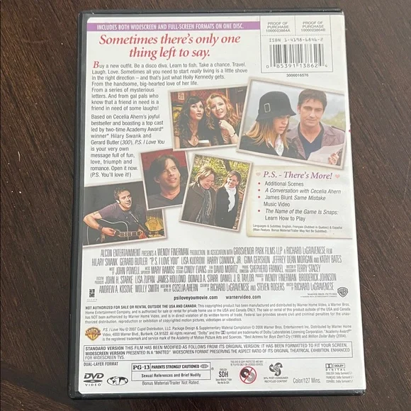 P.S. I Love You DVD - Picture 2 of 3